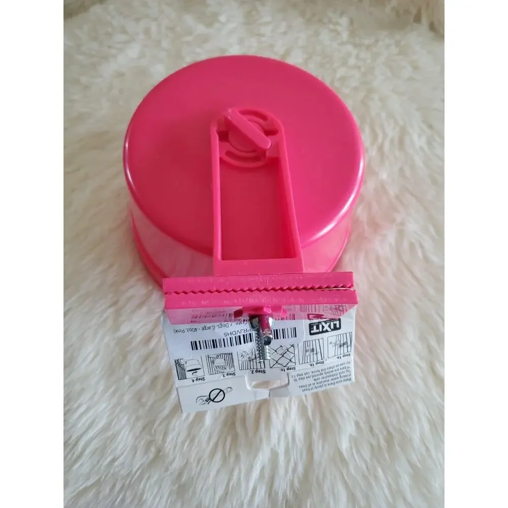 Dog Carrier Cage Crock Pink Colored 40oz Lixit - BRAND NEW!